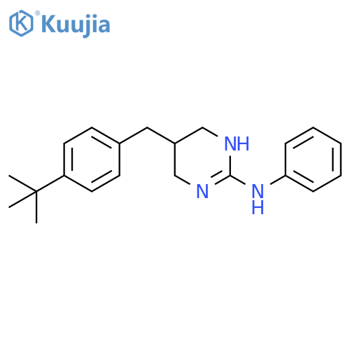 2-Pyrimidinamine,5-[[4-(1,1-dimethylethyl)phenyl]methyl]-1,4,5,6-tetrahydro-N-phenyl- structure