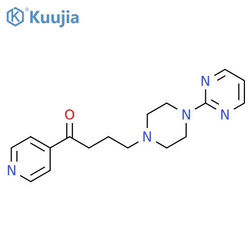 1-Butanone, 1-(4-pyridinyl)-4-[4-(2-pyrimidinyl)-1-piperazinyl]- structure