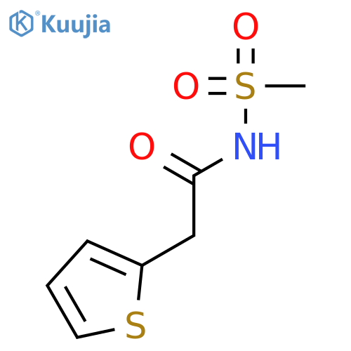 N-(Methanesulfonyl)-2-(thiophen-2-yl)acetamide structure