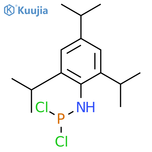 Phosphoramidous dichloride, [2,4,6-tris(1-methylethyl)phenyl]- structure