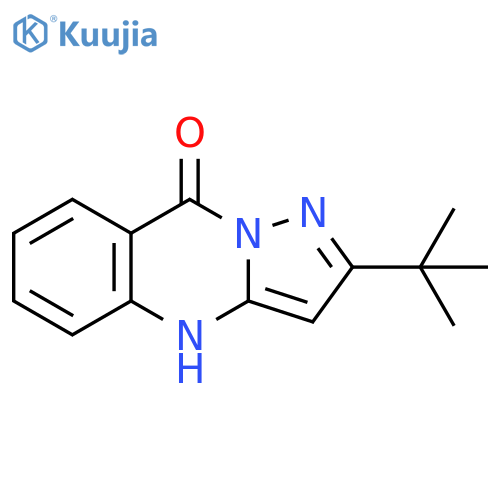Pyrazolo[5,1-b]quinazolin-9(4H)-one, 2-(1,1-dimethylethyl)- structure