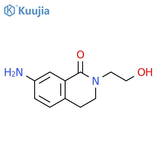 1(2H)-Isoquinolinone, 7-amino-3,4-dihydro-2-(2-hydroxyethyl)- structure