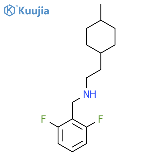 [(2,6-Difluorophenyl)methyl][2-(4-methylcyclohexyl)ethyl]amine structure
