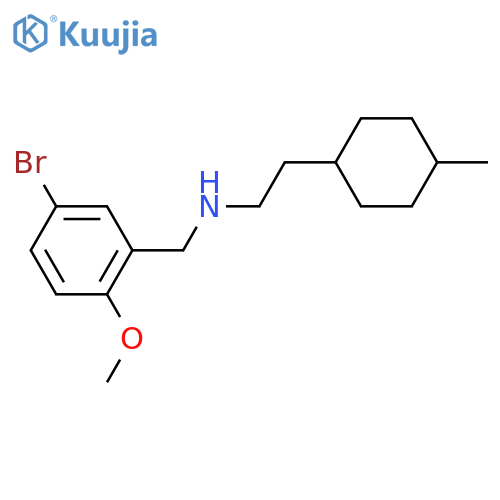 [(5-Bromo-2-methoxyphenyl)methyl][2-(4-methylcyclohexyl)ethyl]amine structure