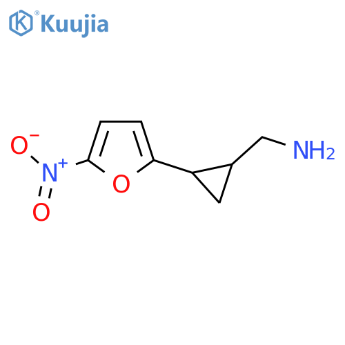 2-(5-nitrofuran-2-yl)cyclopropylmethanamine structure