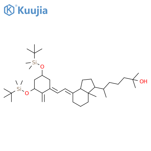 6-[(3As,7aR)-4-[2-[3,5-bis[[tert-butyl(dimethyl)silyl]oxy]-2-methylidenecyclohexylidene]ethylidene]-7a-methyl-2,3,3a,5,6,7-hexahydro-1H-inden-1-yl]-2-methylheptan-2-ol structure
