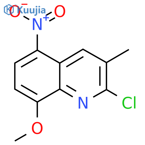 2-Chloro-8-methoxy-3-methyl-5-nitroquinoline structure