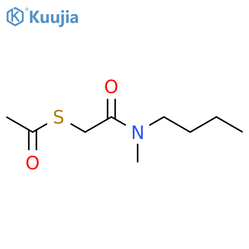 Ethanethioic acid, S-[2-(butylmethylamino)-2-oxoethyl] ester structure