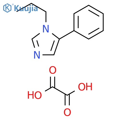 1H-Imidazole, 5-phenyl-1-propyl-, ethanedioate (1:1) structure