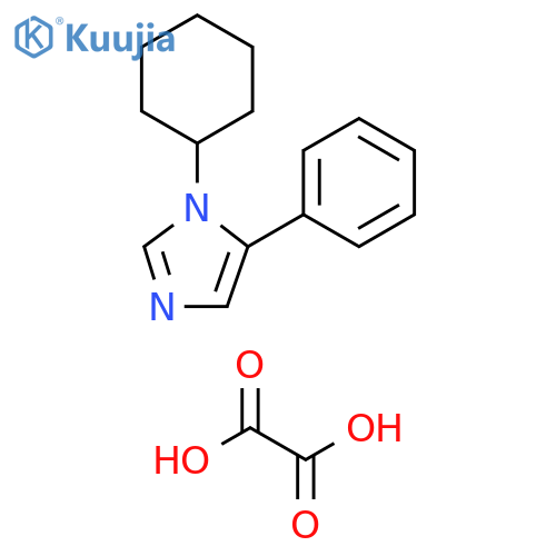 1H-Imidazole, 1-cyclohexyl-5-phenyl-, ethanedioate (1:1) structure