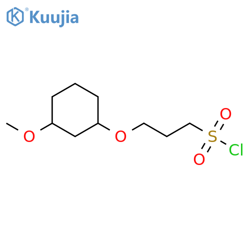 3-(3-methoxycyclohexyl)oxypropane-1-sulfonyl chloride structure