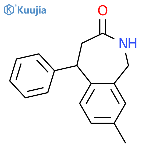 3H-2-Benzazepin-3-one, 1,2,4,5-tetrahydro-8-methyl-5-phenyl- structure