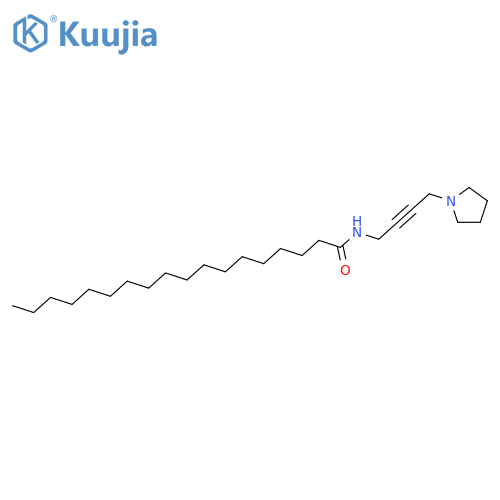 Octadecanamide,N-[4-(1-pyrrolidinyl)-2-butyn-1-yl]- structure