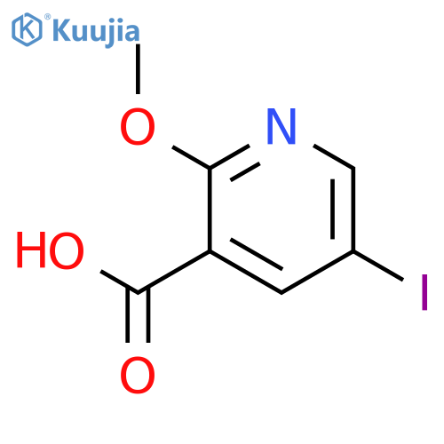 5-Iodo-2-methoxypyridine-3-carboxylic acid structure