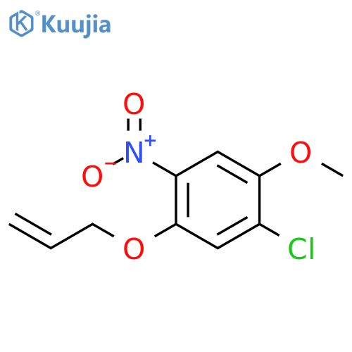 1-chloro-2-methoxy-4-nitro-5-(prop-2-en-1-yloxy)benzene structure