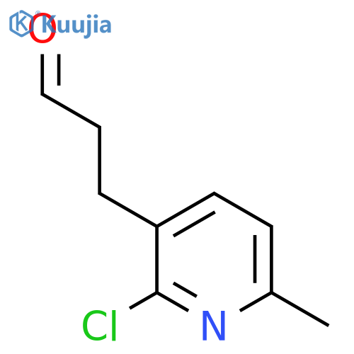 3-(2-chloro-6-methylpyridin-3-yl)propanal structure