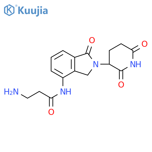 3-Amino-N-[2-(2,6-dioxo-3-piperidinyl)-2,3-dihydro-1-oxo-1H-isoindol-4-yl]propanamide structure