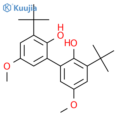 3,3'-di-tert-butyl-5,5'-dimethoxybiphenyl-2,2'-diol structure