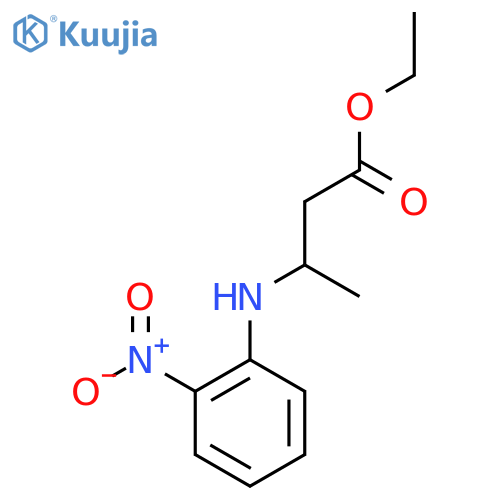 Ethyl 3-(2-nitrophenylamino)butanoate structure