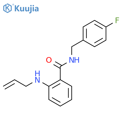 2-(Allylamino)-N-(4-fluorobenzyl)benzamide structure