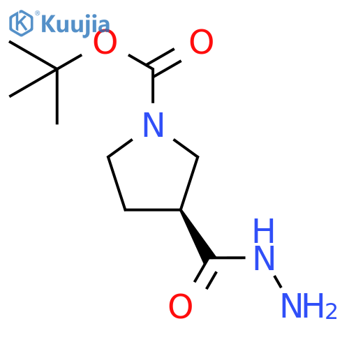 tert-butyl (3S)-3-(hydrazinecarbonyl)pyrrolidine-1-carboxylate structure