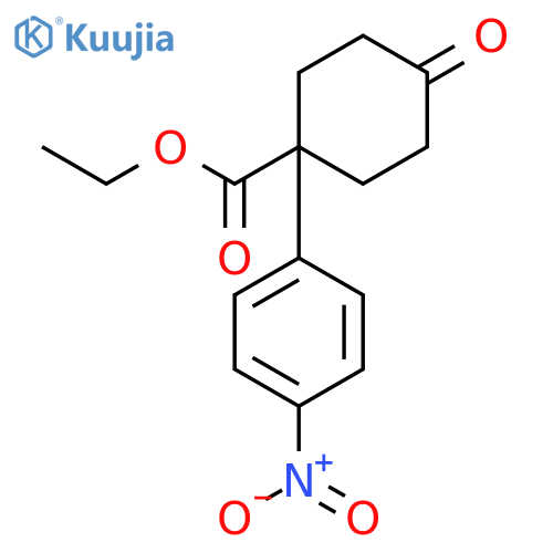 Ethyl 1-(4-Nitrophenyl)-4-oxocyclohexanecarboxylate structure