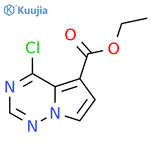 Ethyl 4-chloropyrrolo[2,1-F][1,2,4]triazine-5-carboxylate structure