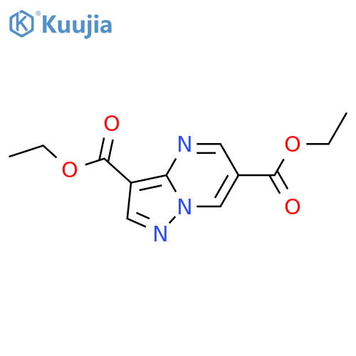 3,6-diethyl pyrazolo[1,5-a]pyrimidine-3,6-dicarboxylate structure