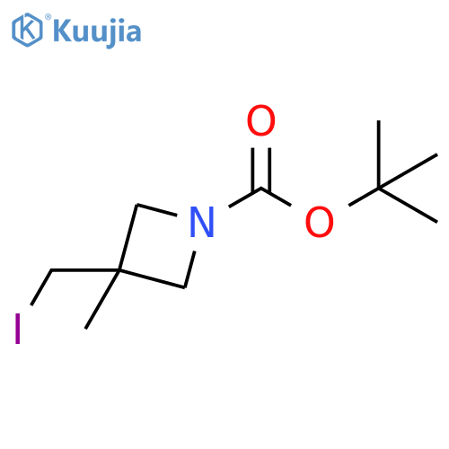 tert-butyl 3-(iodomethyl)-3-methylazetidine-1-carboxylate structure