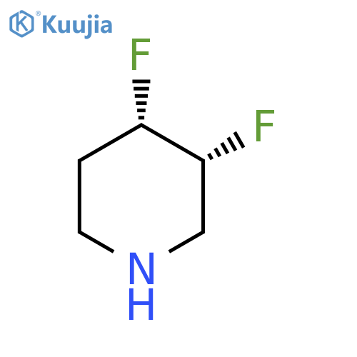rac-(3R,4S)-3,4-difluoropiperidine structure