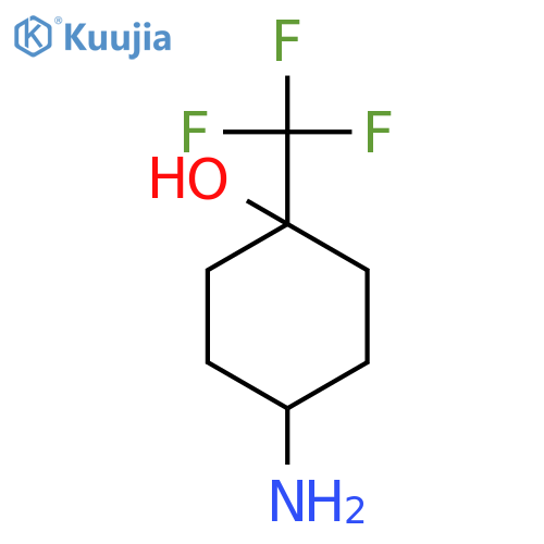 trans-4-Amino-1-(trifluoromethyl)cyclohexanol structure