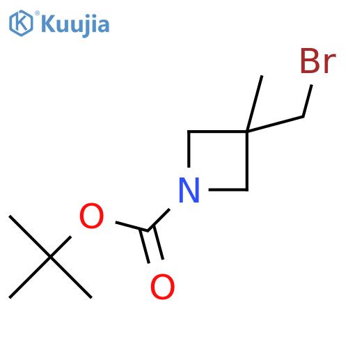 Tert-butyl 3-(bromomethyl)-3-methylazetidine-1-carboxylate structure