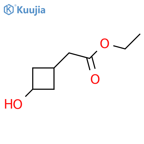 ethyl trans-(3-hydroxycyclobutyl)acetate structure