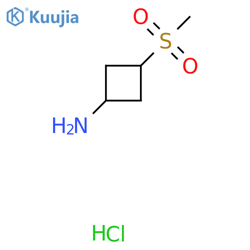trans-3-methylsulfonylcyclobutylamine hydrochloride structure