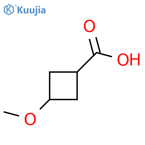 trans-3-methoxycyclobutanecarboxylic acid structure