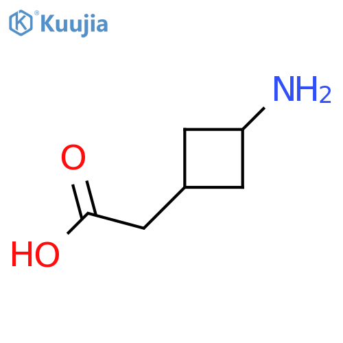 2-(3-Aminocyclobutyl)acetic acid structure