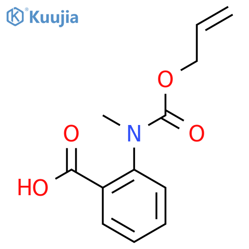 2-{methyl(prop-2-en-1-yloxy)carbonylamino}benzoic acid structure