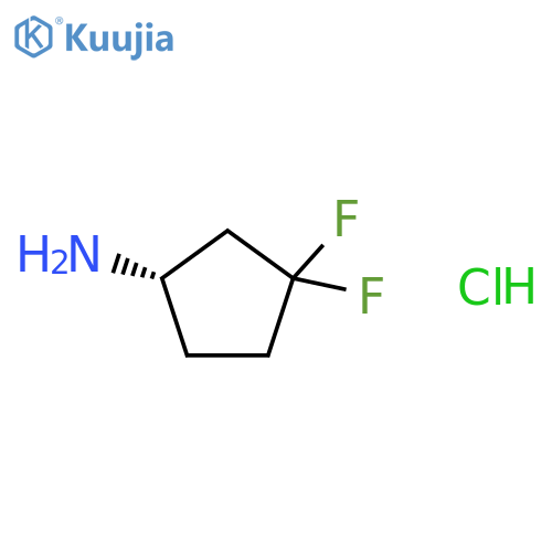 (1S)-3,3-difluorocyclopentan-1-amine hydrochloride structure