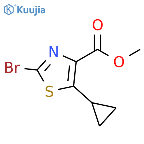 methyl 2-bromo-5-cyclopropyl-1,3-thiazole-4-carboxylate structure