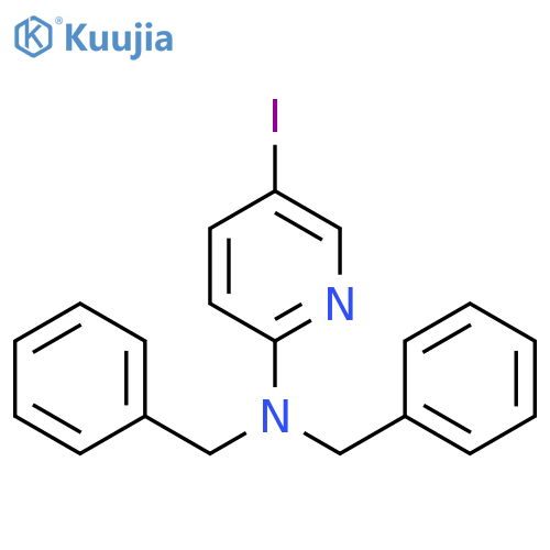 2-Pyridinamine, 5-iodo-N,N-bis(phenylmethyl)- structure