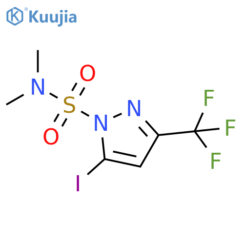 1H-Pyrazole-1-sulfonamide, 5-iodo-N,N-dimethyl-3-(trifluoromethyl)- structure