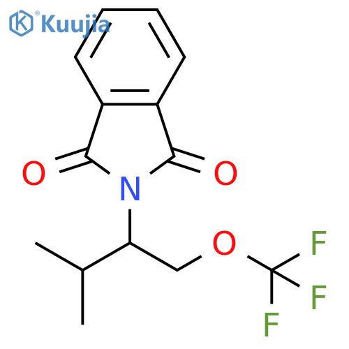 1H-Isoindole-1,3(2H)-dione, 2-[2-methyl-1-[(trifluoromethoxy)methyl]propyl]- structure