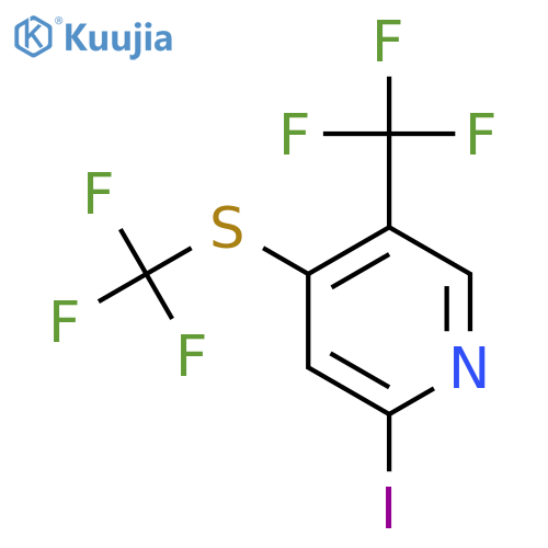 2-Iodo-5-(trifluoromethyl)-4-(trifluoromethylthio)pyridine structure
