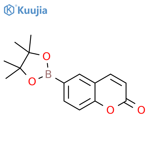 6-(Tetramethyl-1,3,2-dioxaborolan-2-yl)-2H-chromen-2-one structure