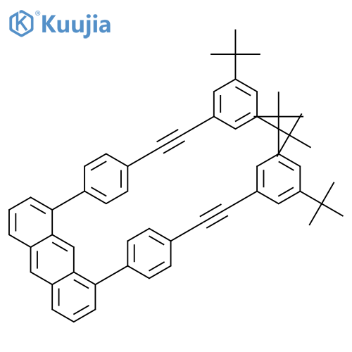 Anthracene, 1,8-bis[4-[[3,5-bis(1,1-dimethylethyl)phenyl]ethynyl]phenyl]- structure