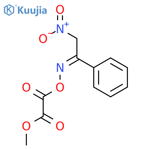 Acetic acid, [[(2-nitro-1-phenylethylidene)amino]oxy]oxo-, methyl ester structure