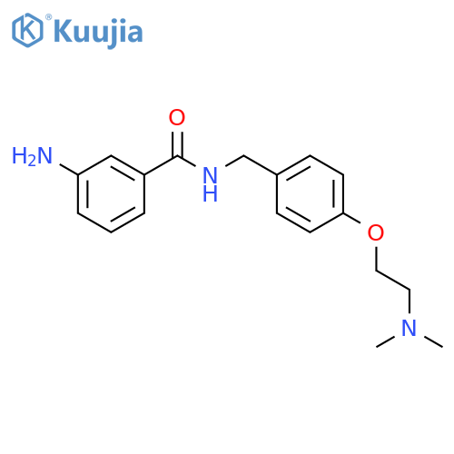 Benzamide, 3-amino-N-[[4-[2-(dimethylamino)ethoxy]phenyl]methyl]- structure