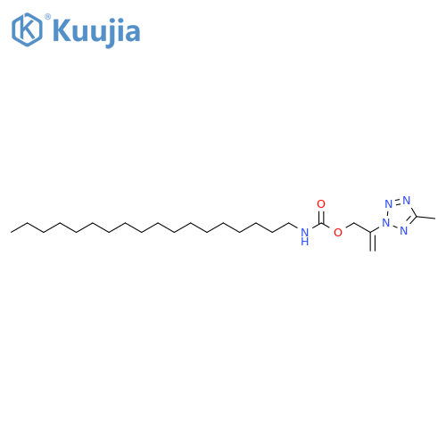 Carbamic acid, octadecyl-, 2-(5-methyl-2H-tetrazol-2-yl)-2-propenyl ester (9CI) structure