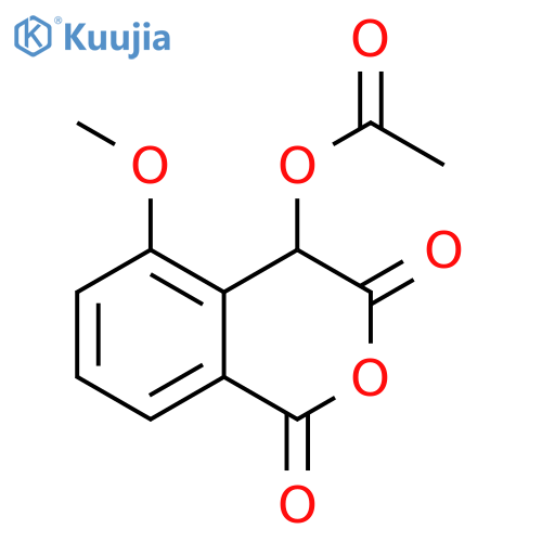 1H-2-Benzopyran-1,3(4H)-dione, 4-(acetyloxy)-5-methoxy- structure