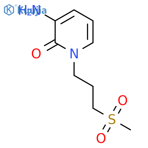 3-Amino-1-(3-methanesulfonylpropyl)-1,2-dihydropyridin-2-one structure